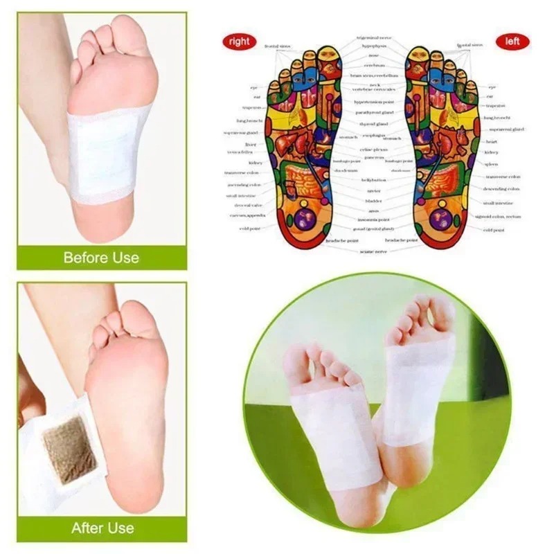 Health Wellness And Spa - แผ่นแปะเท้าสมุนไพรคิโนกิ ทูโฮเปตา เกาหลี ชุดดูแลสุขภาพเท้าและขา ช่วยให้นอนหลับสบาย ควบคุมความชื้น