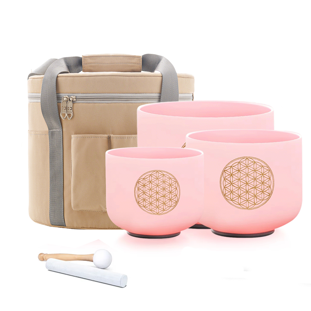 ชุดขันคริสตัลสีชมพูลายดอกไม้ ข - Healing Crystal Set บทวิจารณ์และราคา